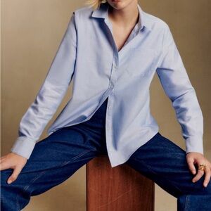 Sezane Light Blue Button Down Shirt